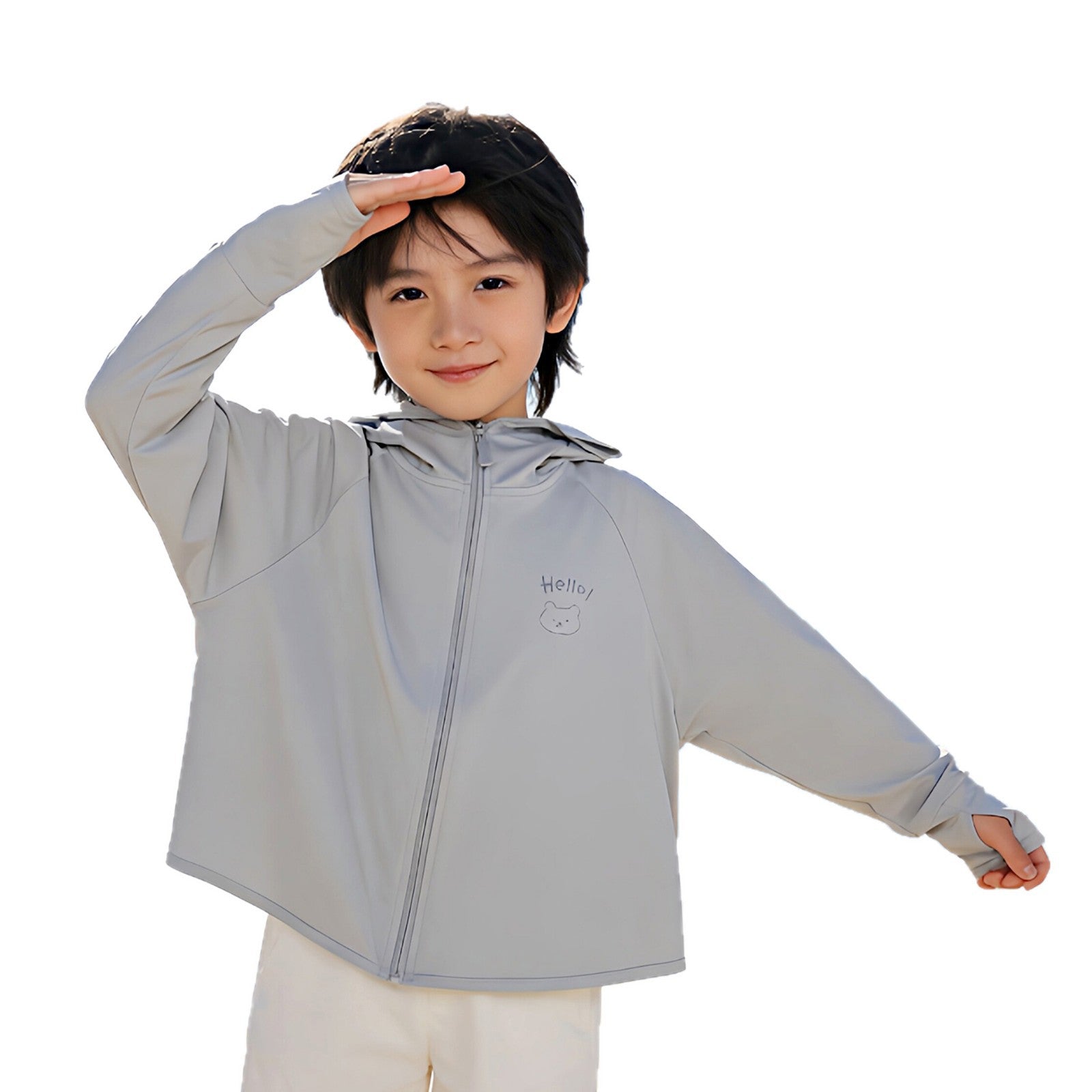 Boys functional jacket with UV protection and hood Chichicherry