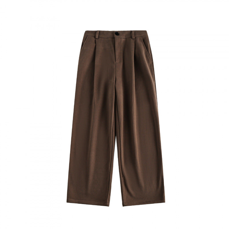 Ladies Wide High-Waist Pants with Pleats and Wide Leg Chichicherry