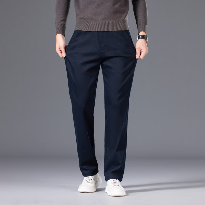 Men's classic straight cut chinos made of cotton blend with side pockets Chichicherry