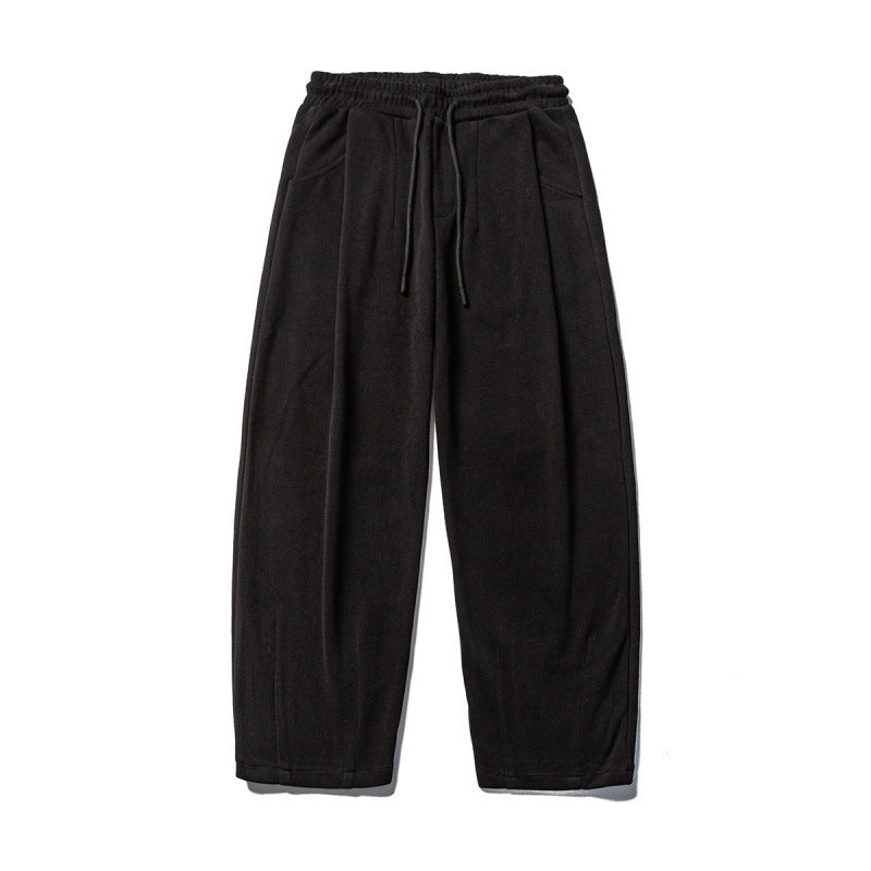 Men's Casual Sweatpants with High Elastic Waistband, Drawstring and Light Tapered Cut Chichicherry