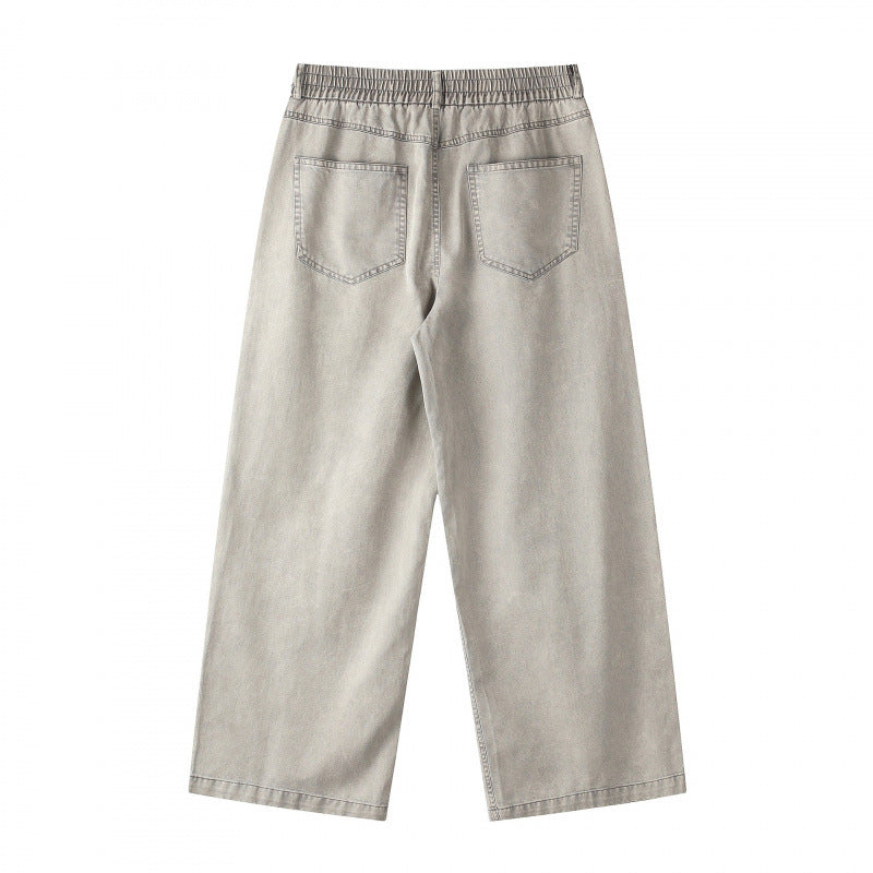 Ladies Wide Cropped Jeans Chichicherry