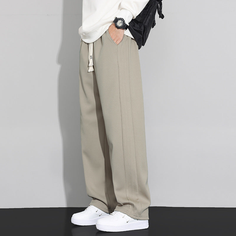 Men's loose-fitting lounge joggers with cotton fleece lining and adjustable drawstring Chichicherry
