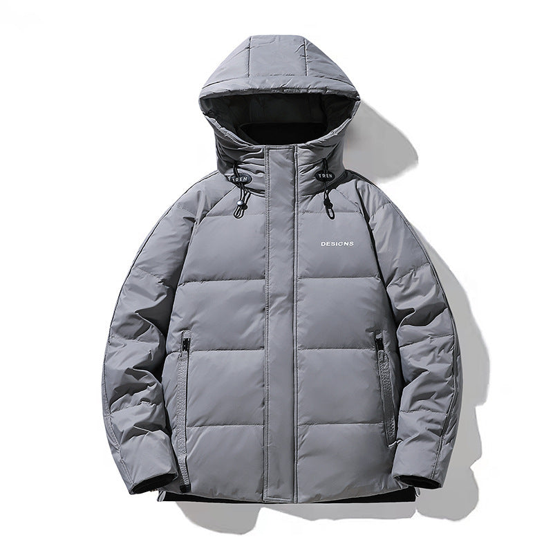 Men's quilted winter jacket with hood and thermal lining Chichicherry