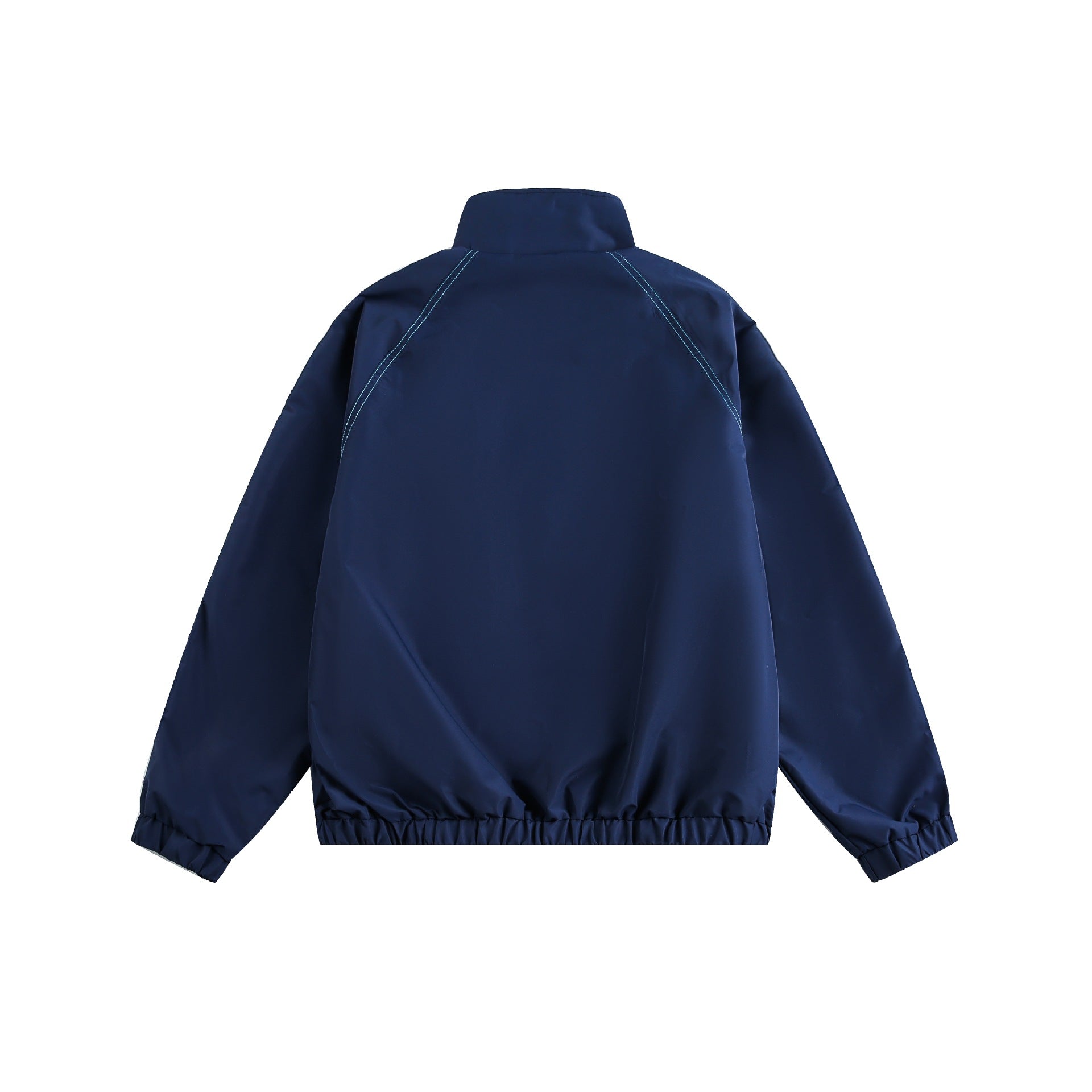 Unisex Sporty lightweight training jacket with standing collar, contrast stitching and elastic hem Chichicherry