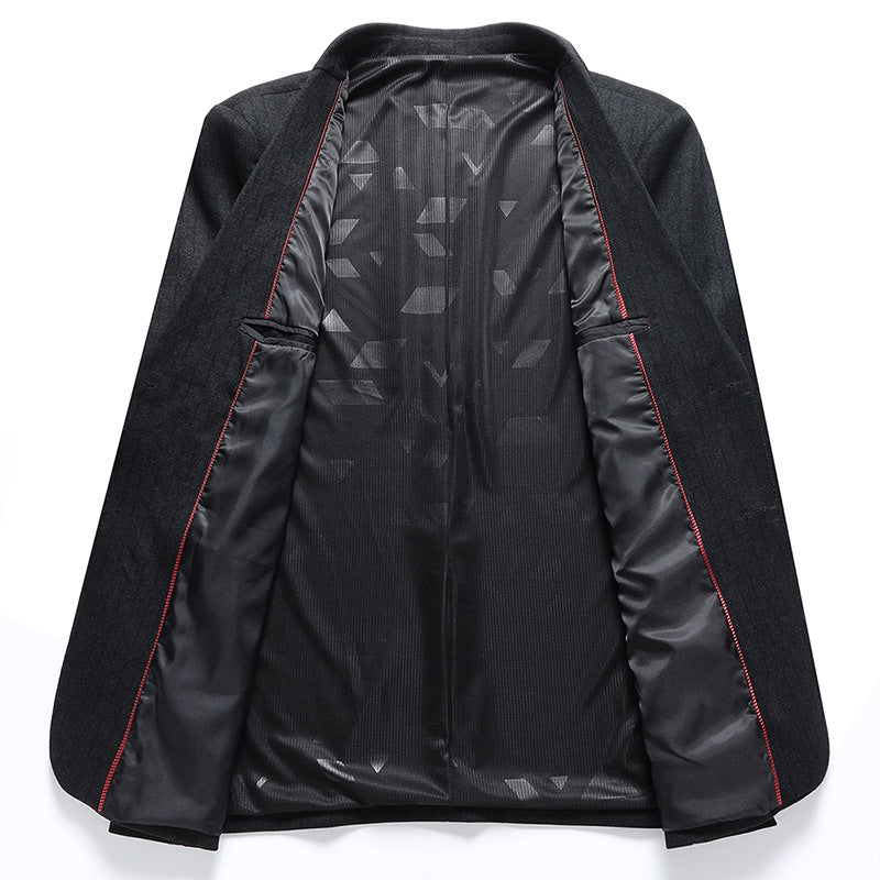 Men's Business Blazer Single-breasted made of fine wool blend with subtle texture Chichicherry
