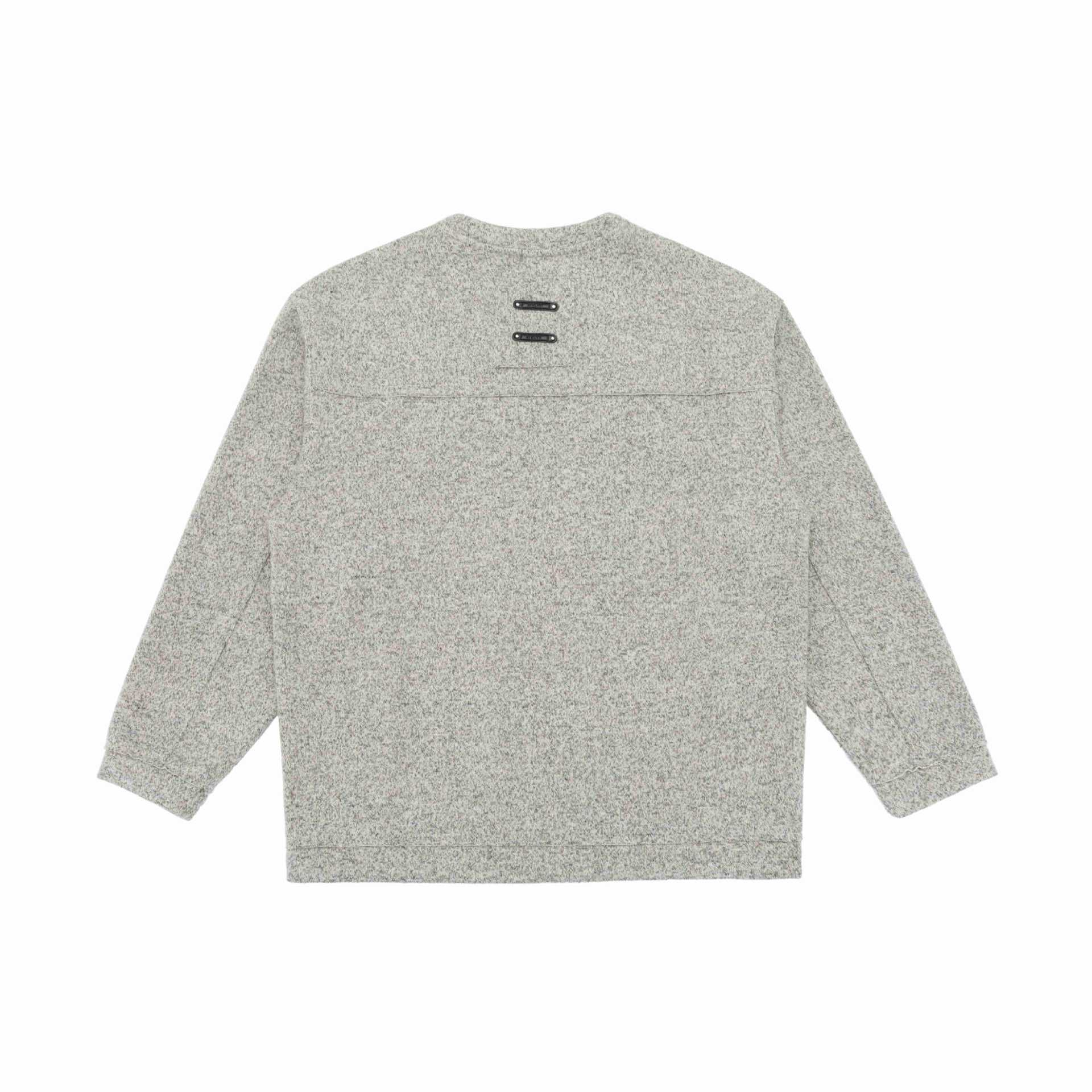 Unisex fine structure sweatshirt with round neckline and oversized silhouette Chichicherry