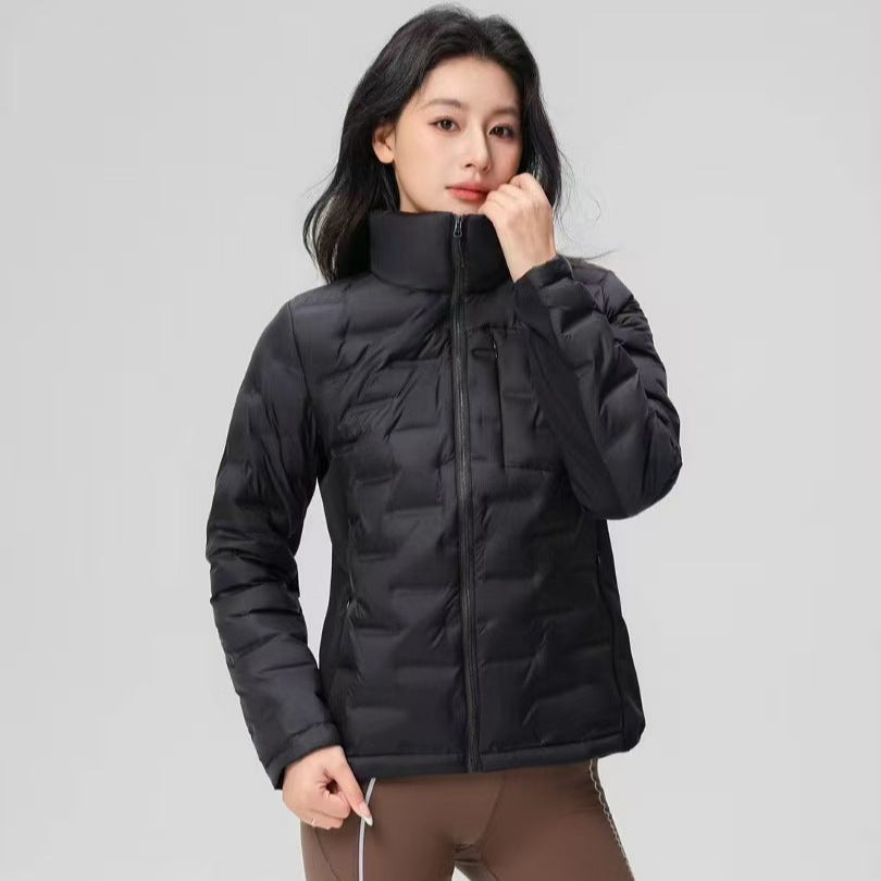 Women's padded jacket with high collar and thermo insulation Chichicherry