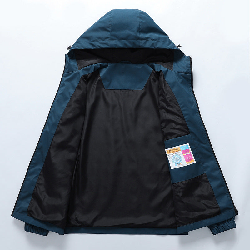 Men's Ultralight Rain Jacket with Hood, Water-Repellent Membrane and Taped Seams Chichicherry