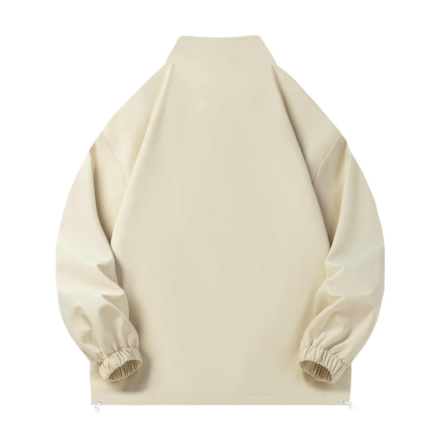 Unisex Lightweight Windbreaker with high collar, elastic cuffs & adjustable drawstring hem Chichicherry