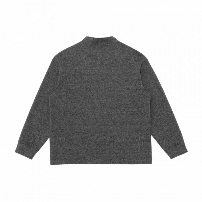 Men's Half-Zip Knit Sweater with Stand-Up Collar, Raglan Sleeves, and Contrast Stitching Chichicherry