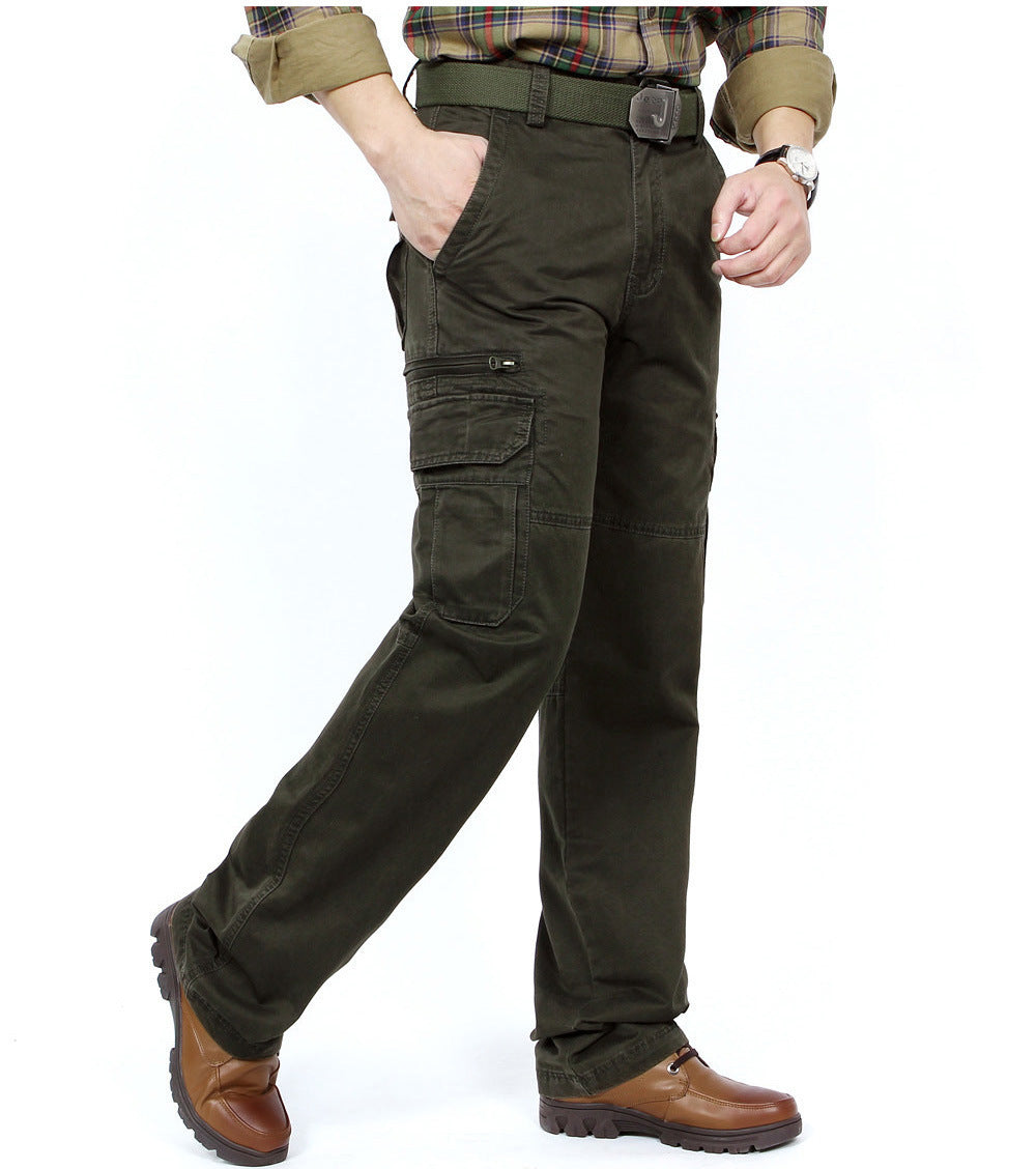 Men's cargo pants in utility style with multiple pockets and reinforced knees Chichicherry