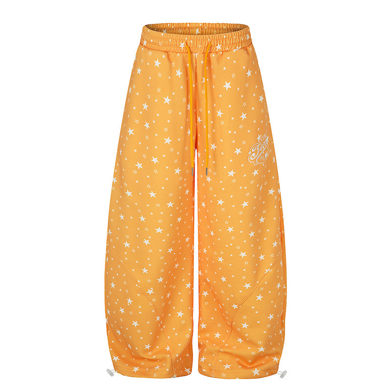 Women's Wide Palazzo Lounge Pants with Comfort Waistband, Drawstring and Adjustable Hem