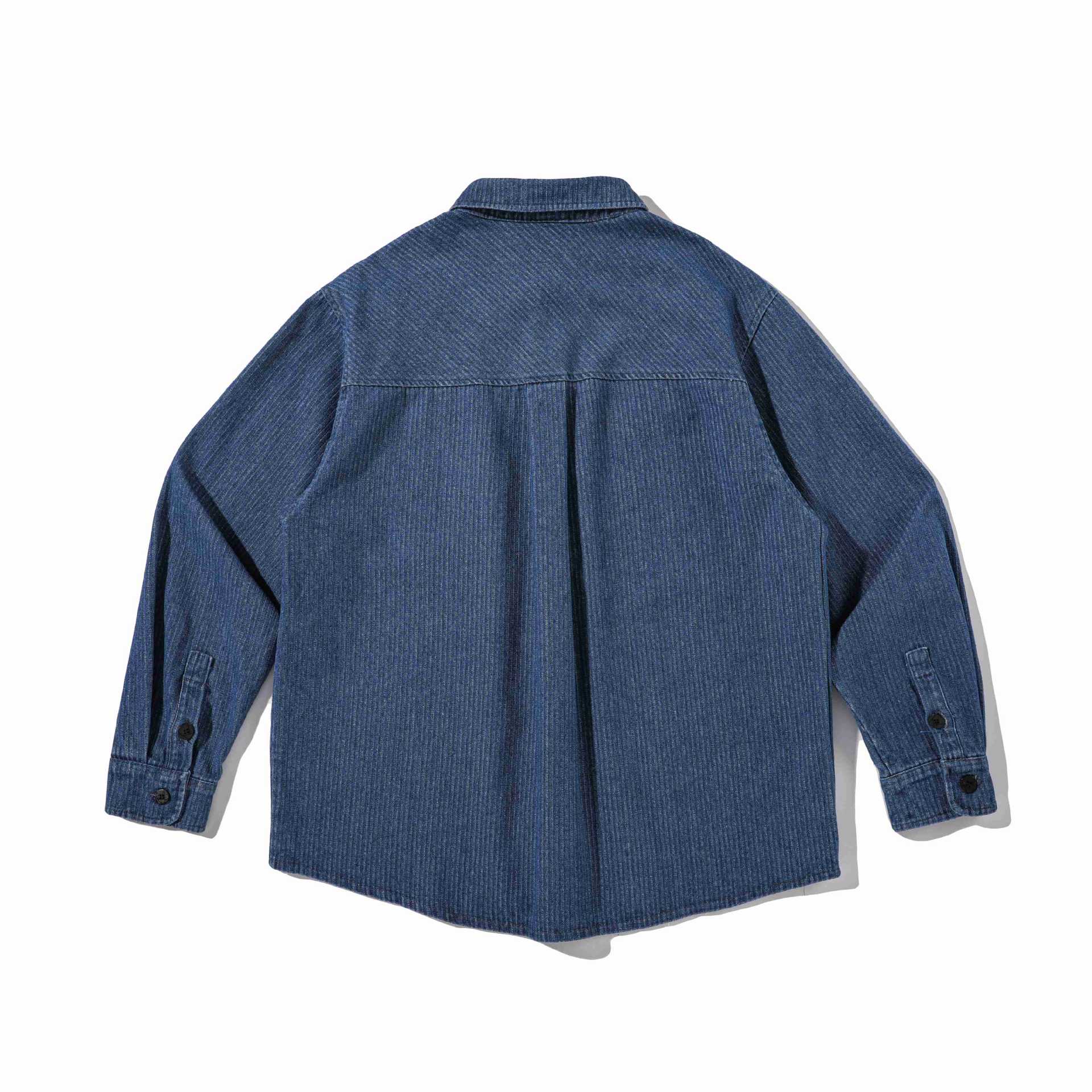 Men's Robust Cord Overshirt in Worker Style with Chest Pocket Chichicherry