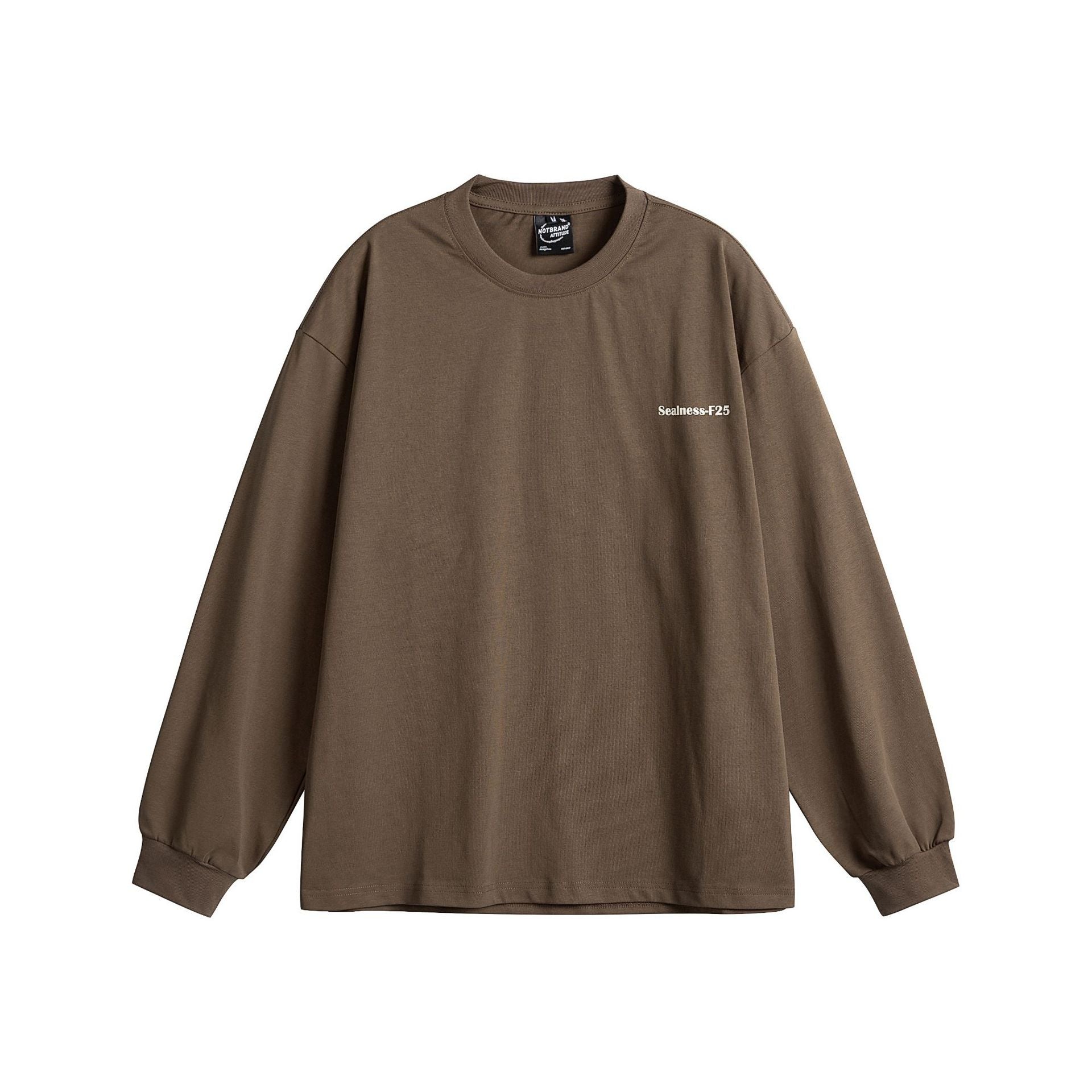 Unisex Oversized Long Sleeve with dropped shoulder, ribbed cuffs and minimalist chest embroidery Chichicherry