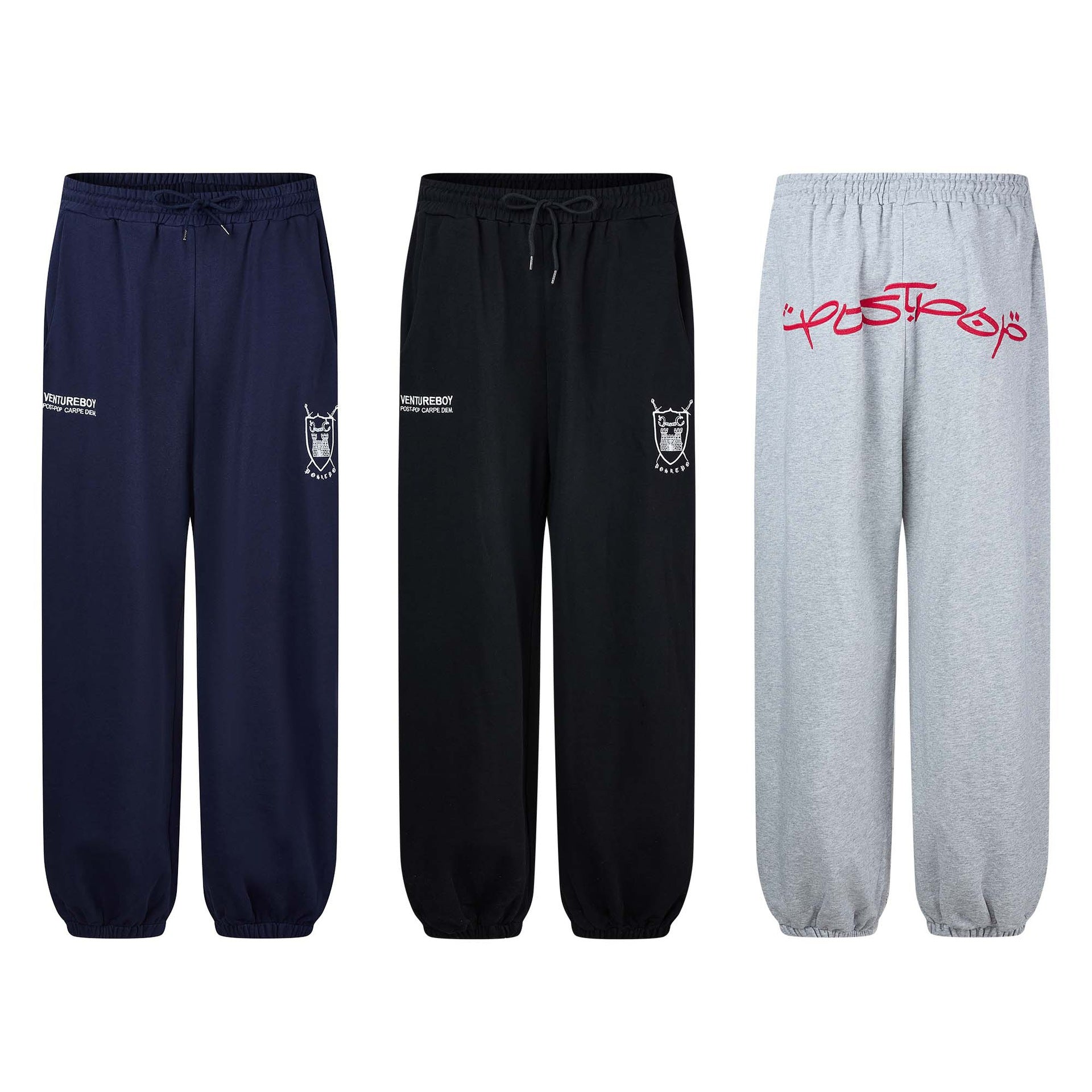 Women’s lounge jogging pants with elastic waistband, drawstring and gathered leg endings Chichicherry