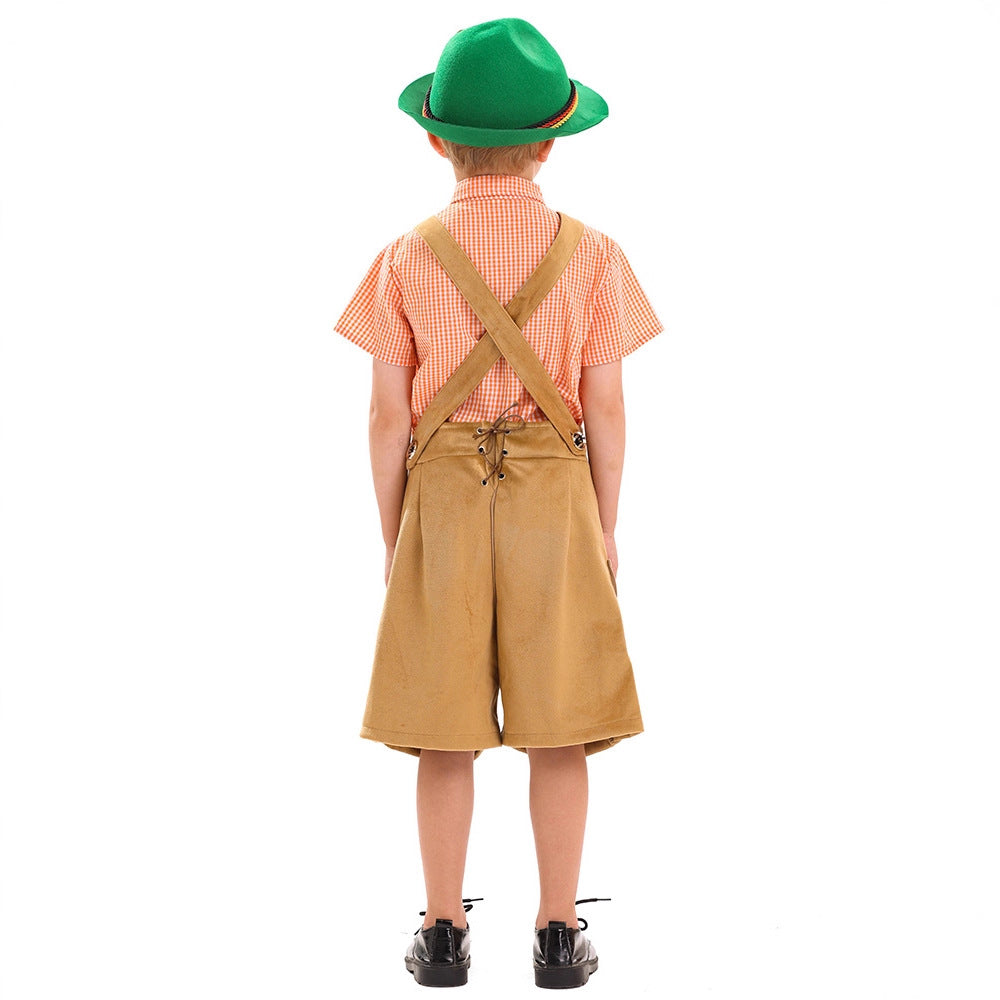 Boys' traditional embroidered overalls Chichicherry