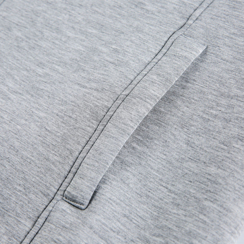 Unisex Boxy-Zip-Sweat jacket with shirt collar, concealed seams, and slit pockets Chichicherry