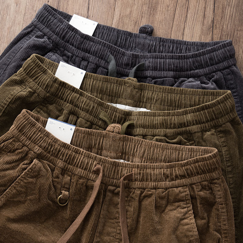 Herren Chino-Joggerhose aus Baumwollmix mit elastischem Bund, Tunnelzug und elastischen Knöchelbündchen Chichicherry
