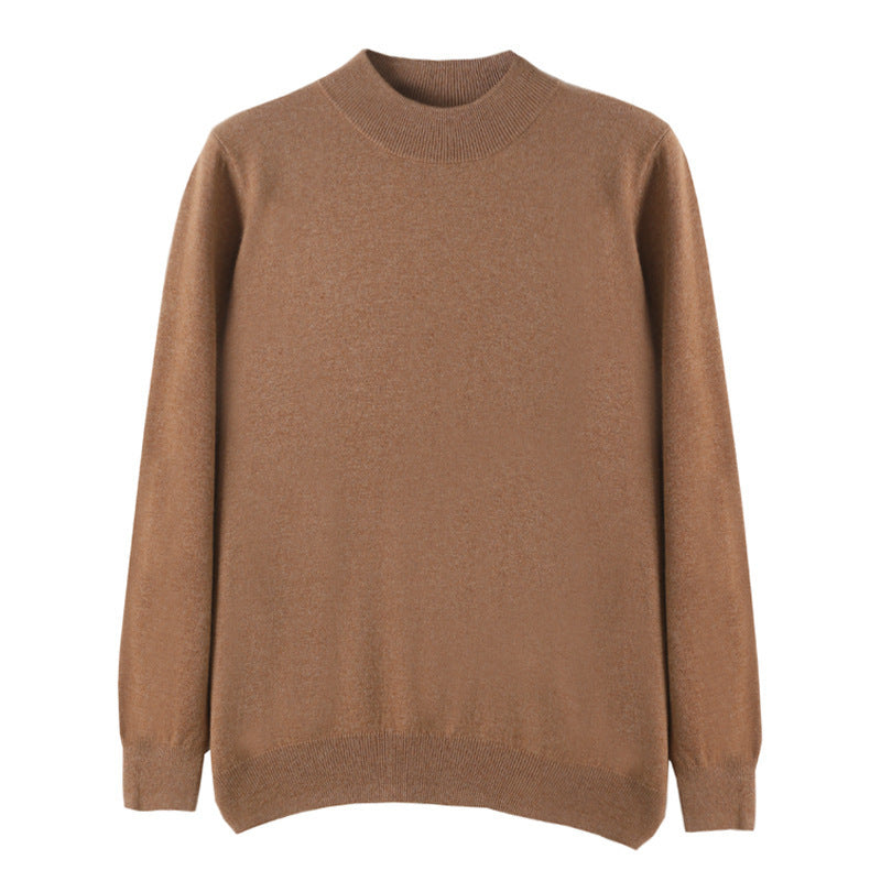 Men's Fine Turtleneck Sweater in Slim Minimal Silhouette made of Wool-Cashmere Mix Chichicherry