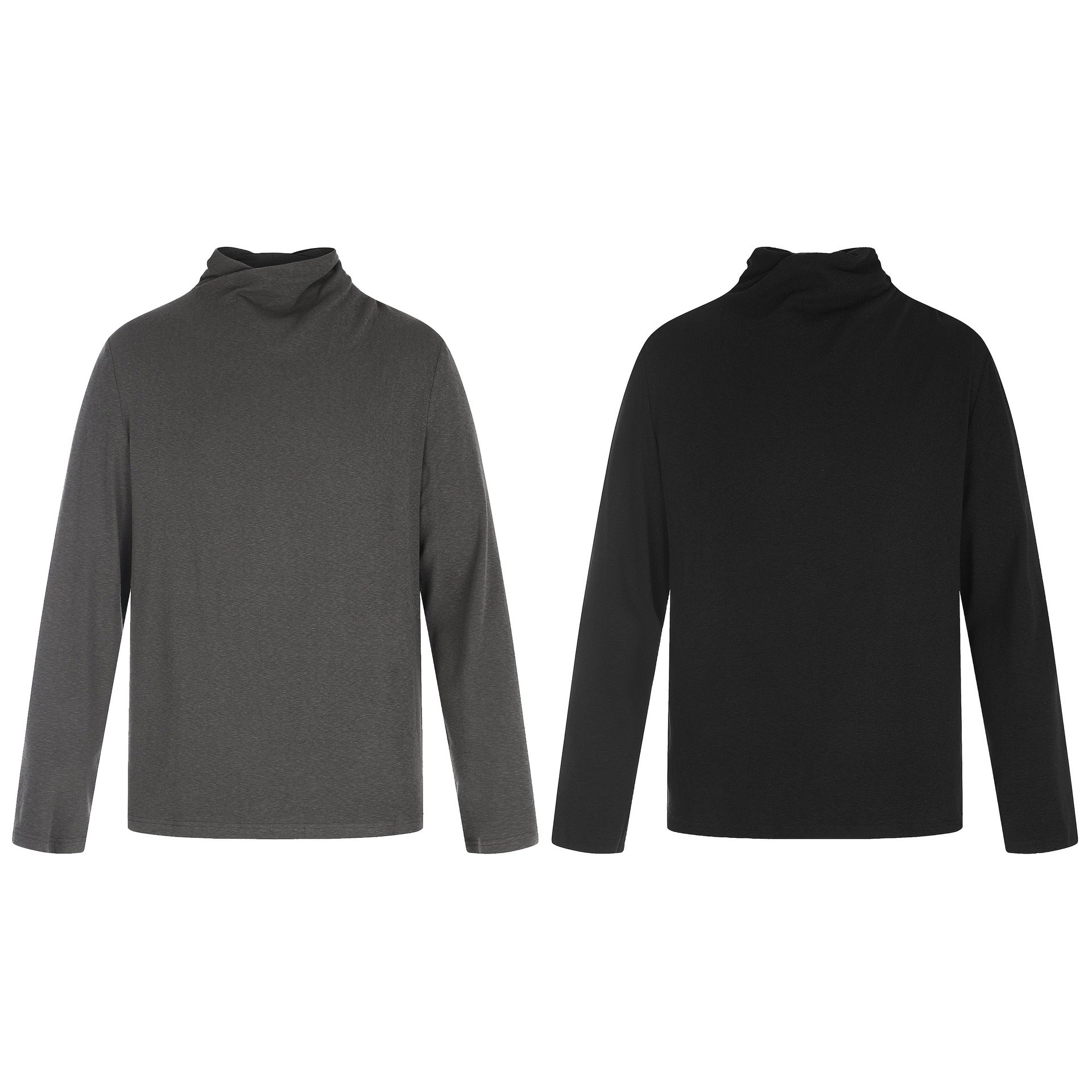 Women's Fine Cotton Long Sleeve with Twisted Stand Collar and Slim Silhouette Chichicherry