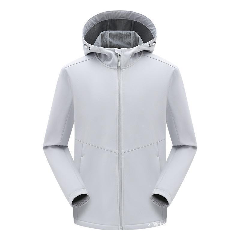 Men's technical softshell jacket with fleece-lined hood and elastic stretch cut Chichicherry