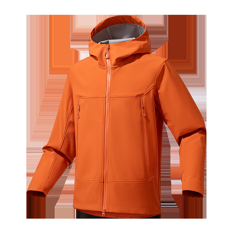 Men's Softshell Hoodie with Stretch, wind and water-repellent membrane and two-way zipper Chichicherry