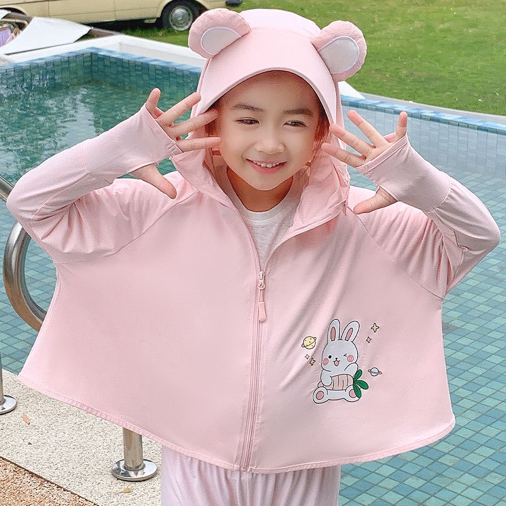 Girl's practical hooded jacket with animal ears Chichicherry