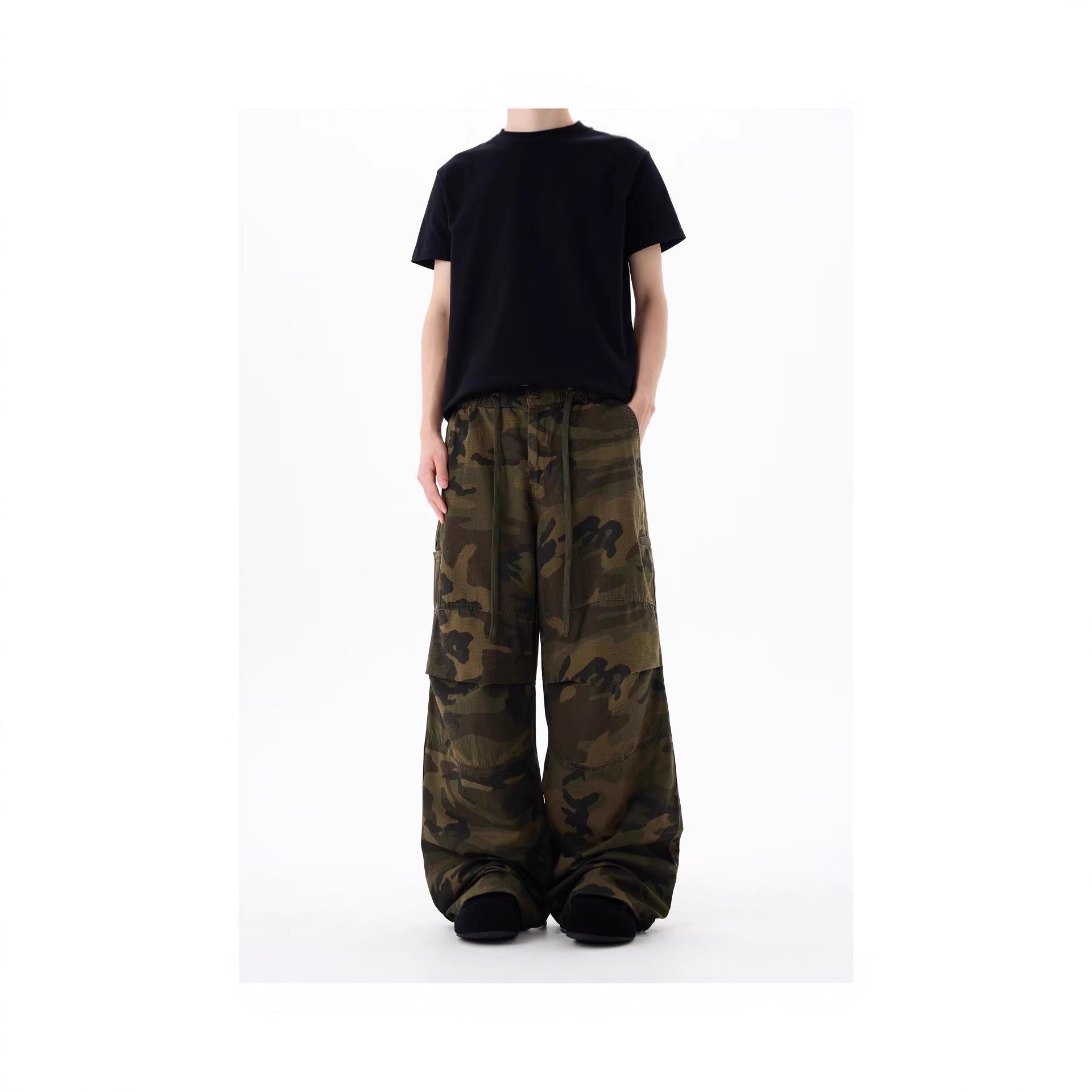 Men's Urban Cargo-Style Fabric Trousers Chichicherry