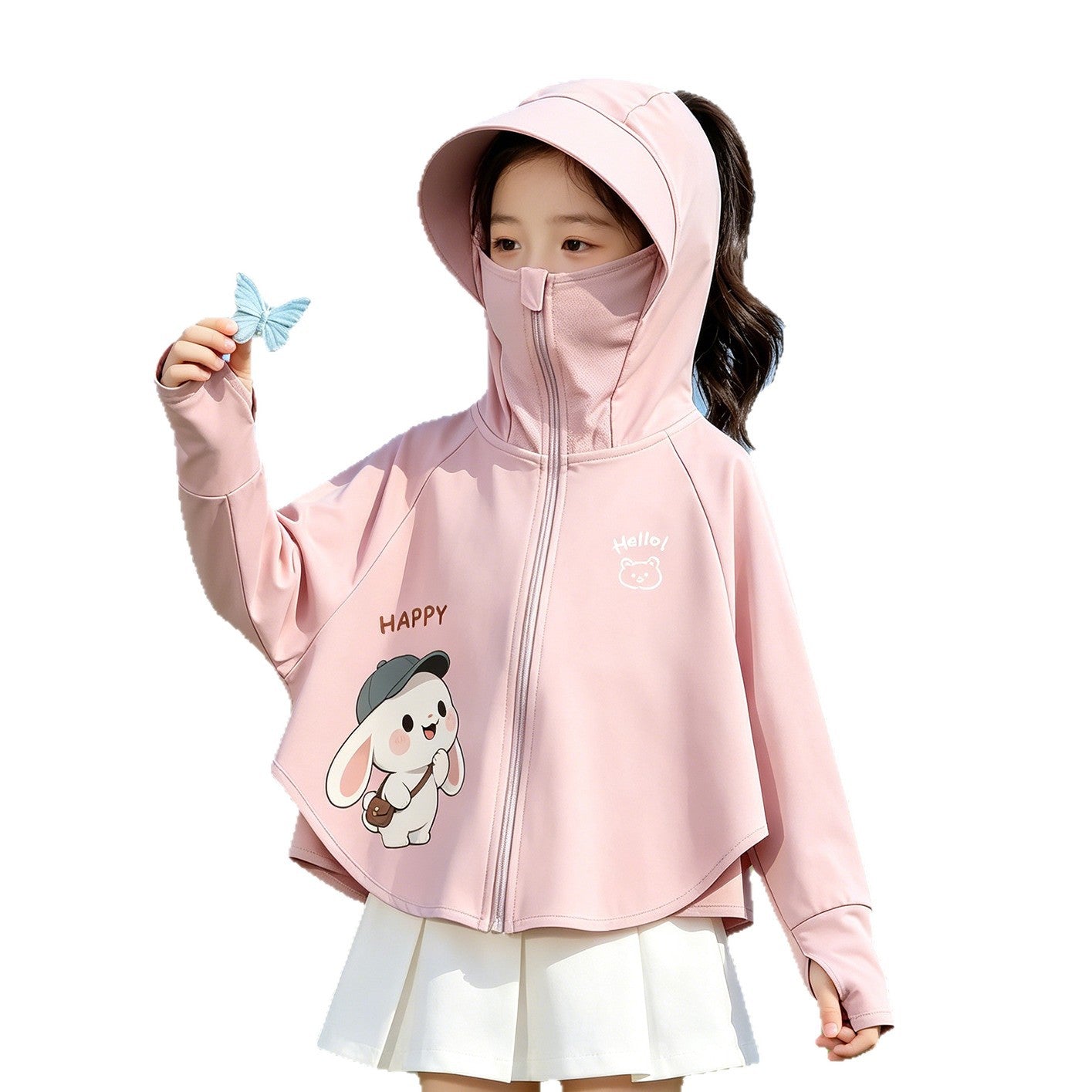 Women's UV protection jacket with hood and lightweight cotton material Chichicherry