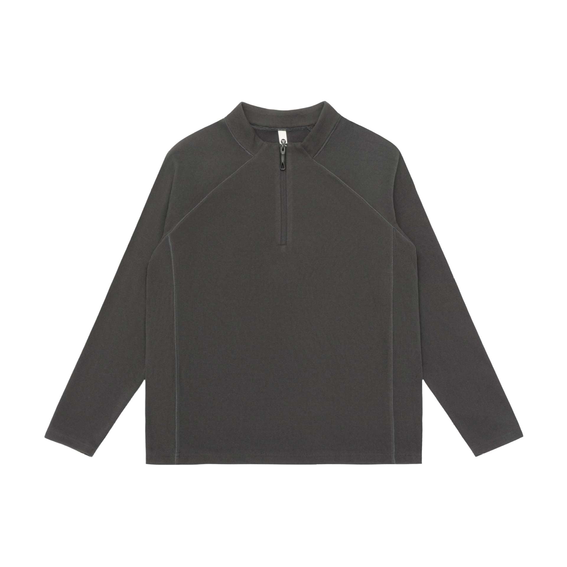 Unisex Half-zip sweatshirt with turtleneck and raglan seams Chichicherry