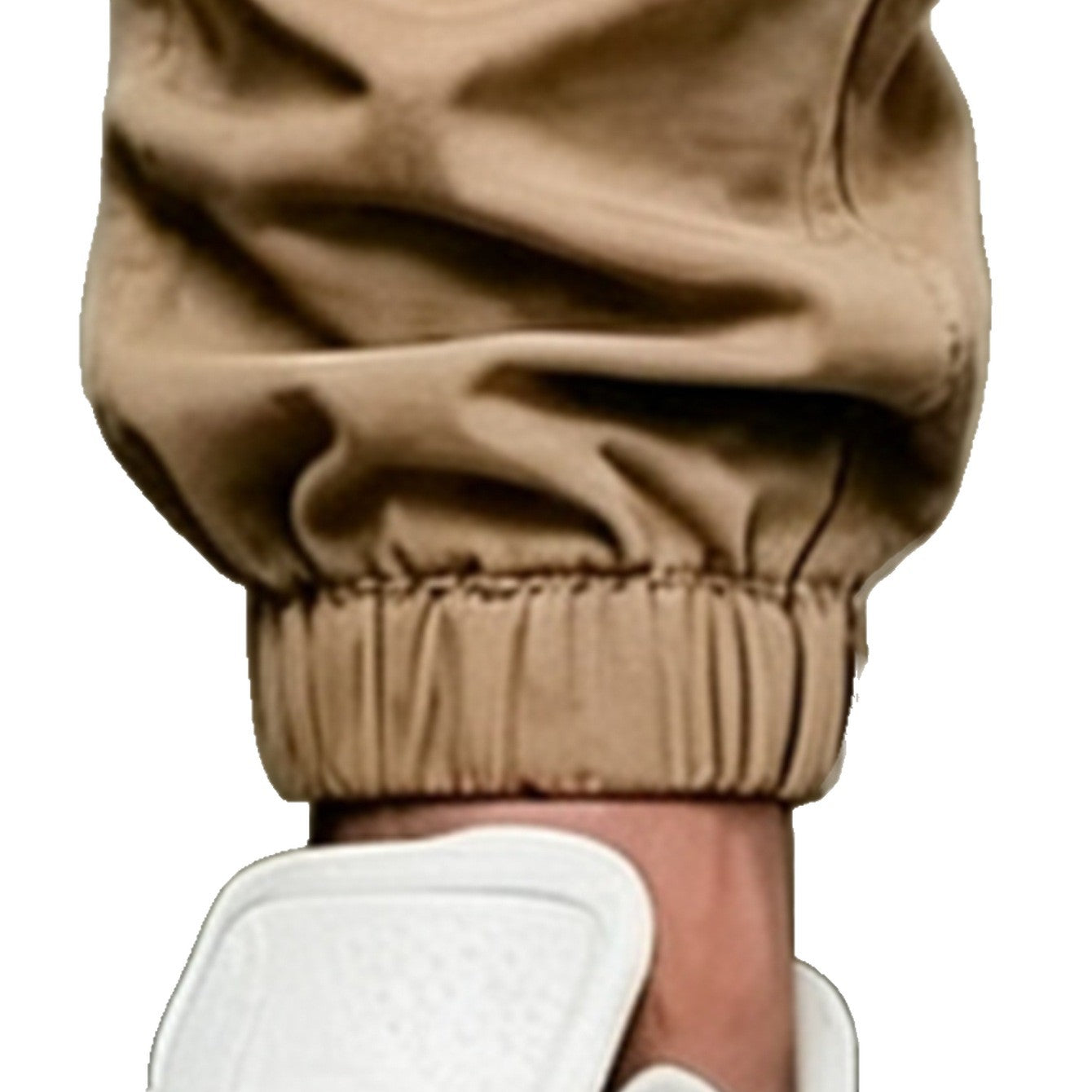 Men's Tapered Cargo Jogging Pants with Drawstring, Elastic Cuffs & Multiple Pockets Chichicherry