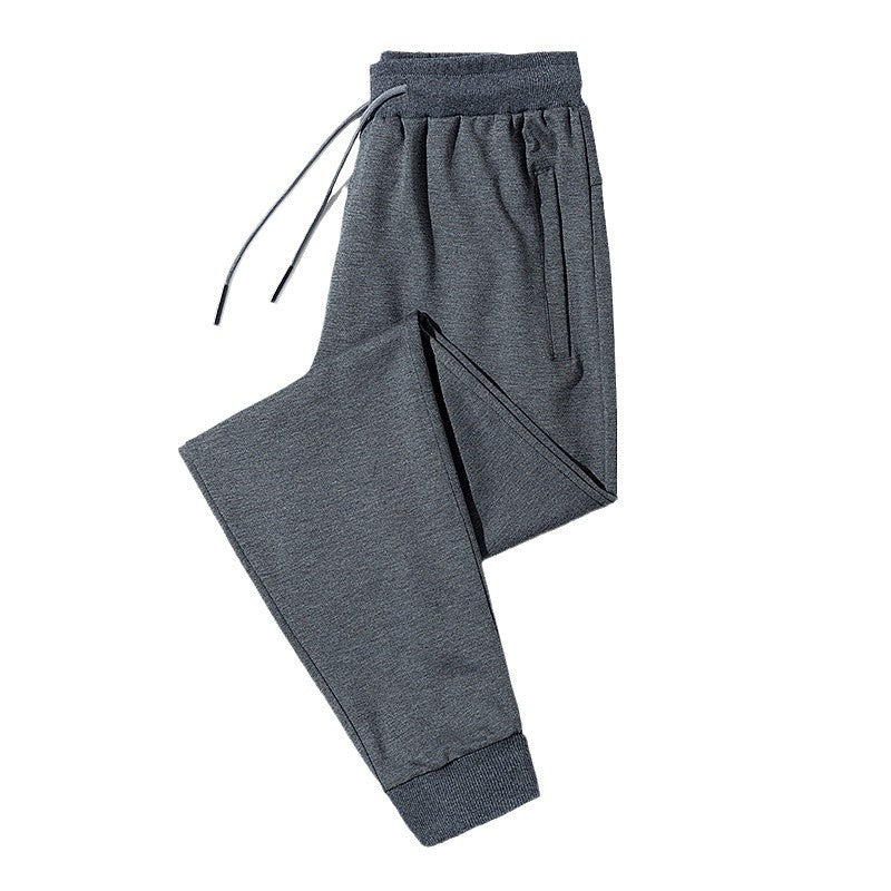 Men's fleece jogging pants with drawstring, zippered pockets, and elastic cuffs Chichicherry
