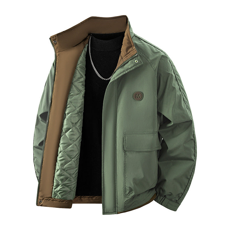 Men's utility blouson with quilted thermo lining and flap pockets Chichicherry
