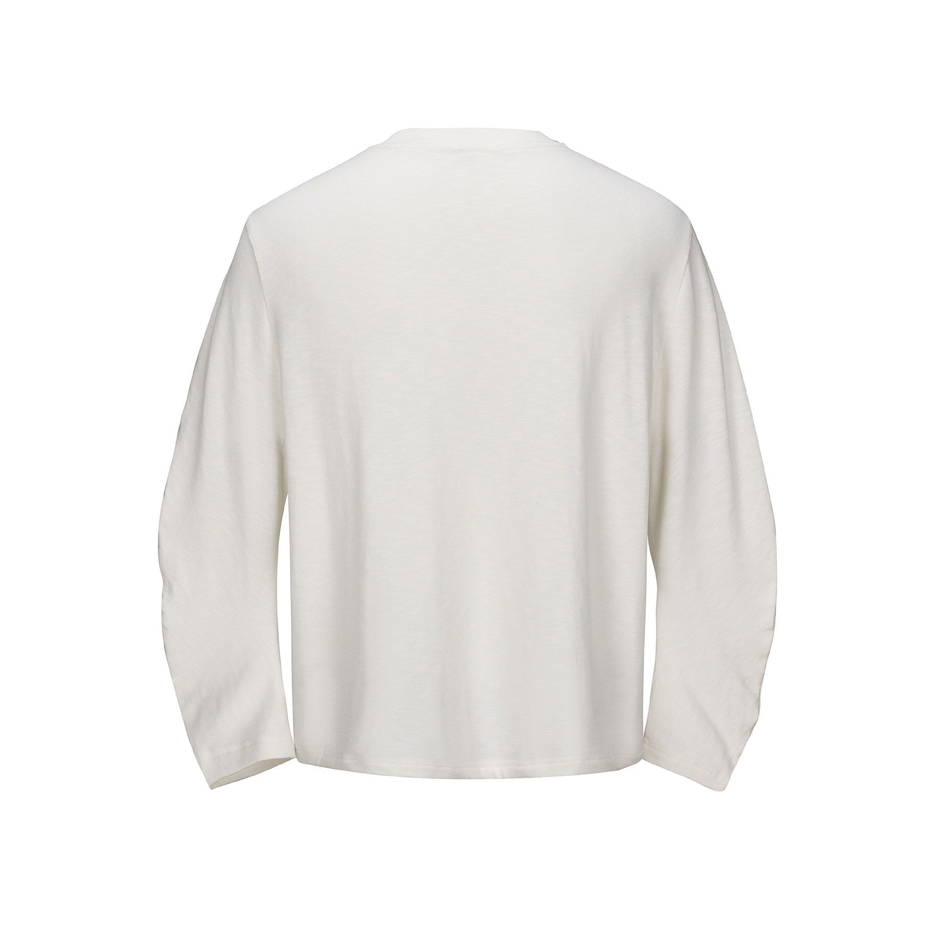 Unisex Oversize-Longsleeve Shirt with Vintage Band Print and Round Neck Chichicherry