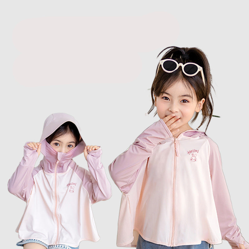 Children's UV protection jacket with hood and breathable properties Chichicherry