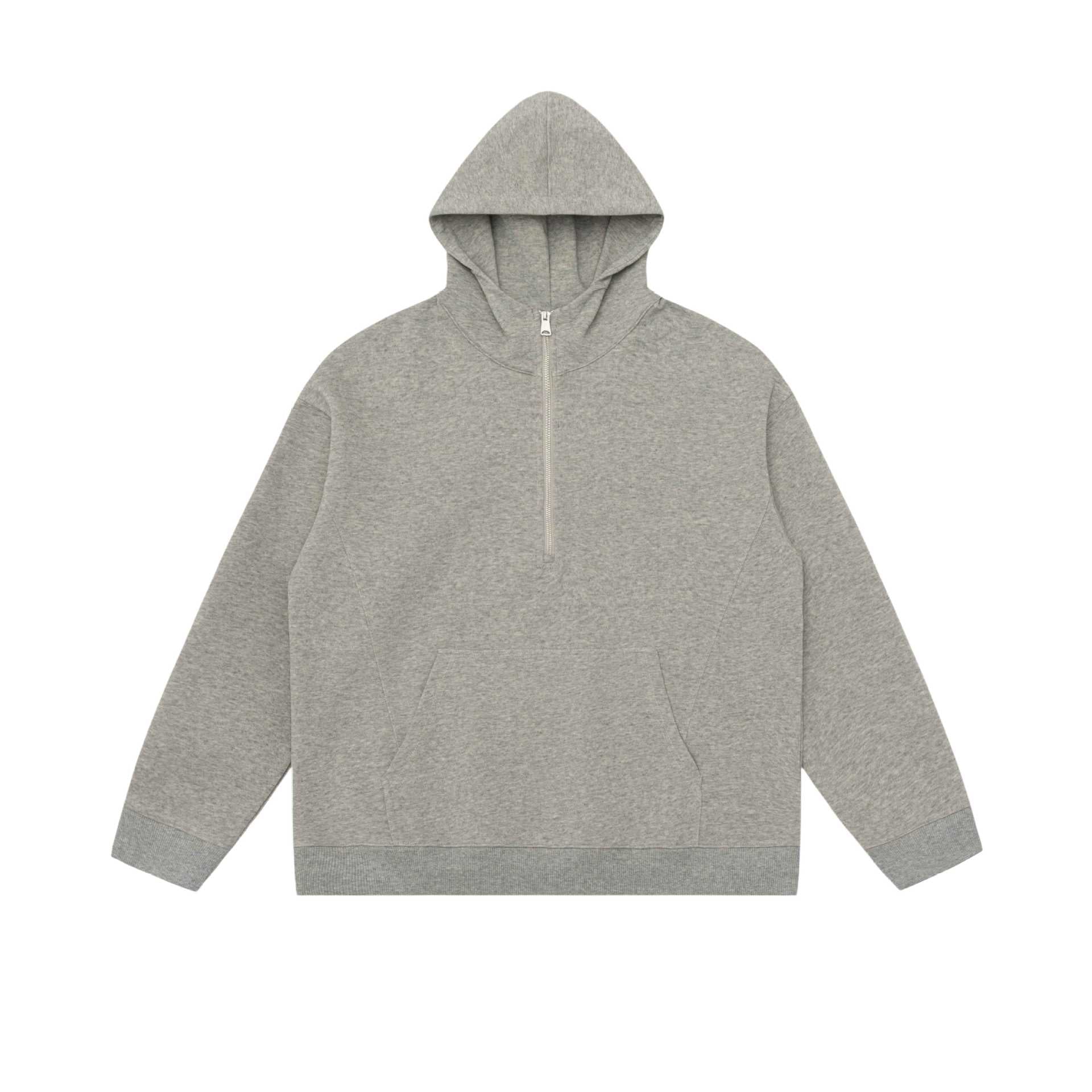 Unisex hoodie half-zip sweatshirt in oversized fit with kangaroo pocket Chichicherry