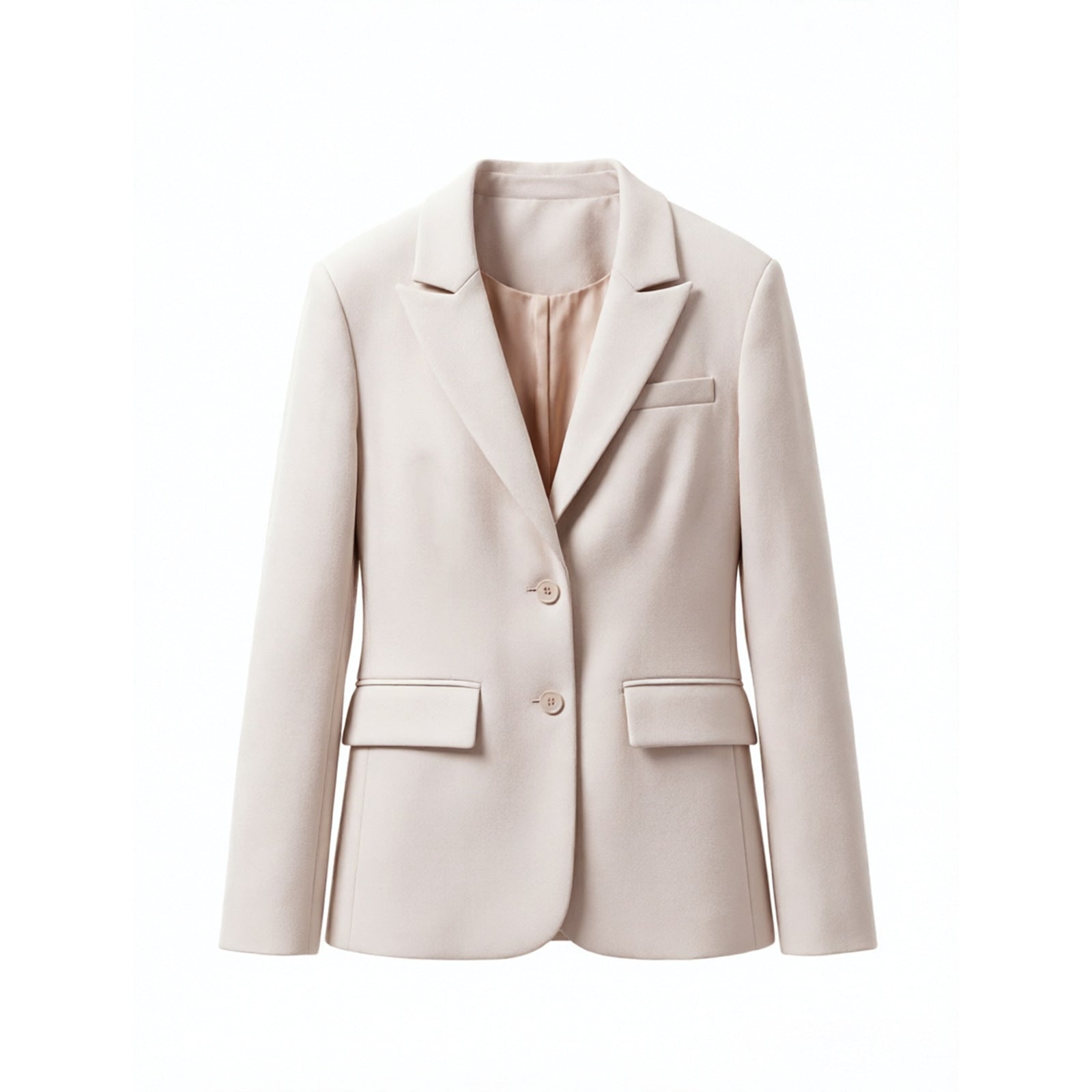 Women’s short blazer with tailored cut, lapel collar, and patch pockets Chichicherry