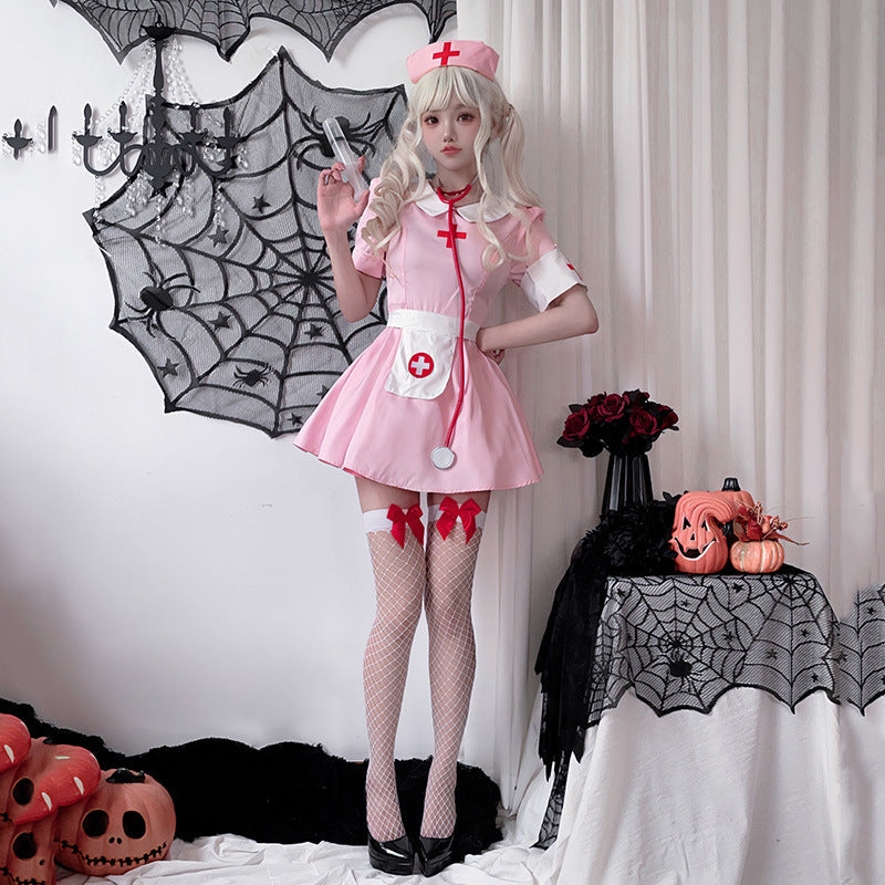 Women nostalgic nurse costume Chichicherry