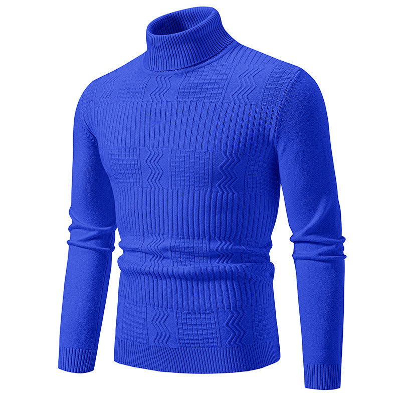 Men's turtleneck sweater with textured knit and fitted silhouette Chichicherry