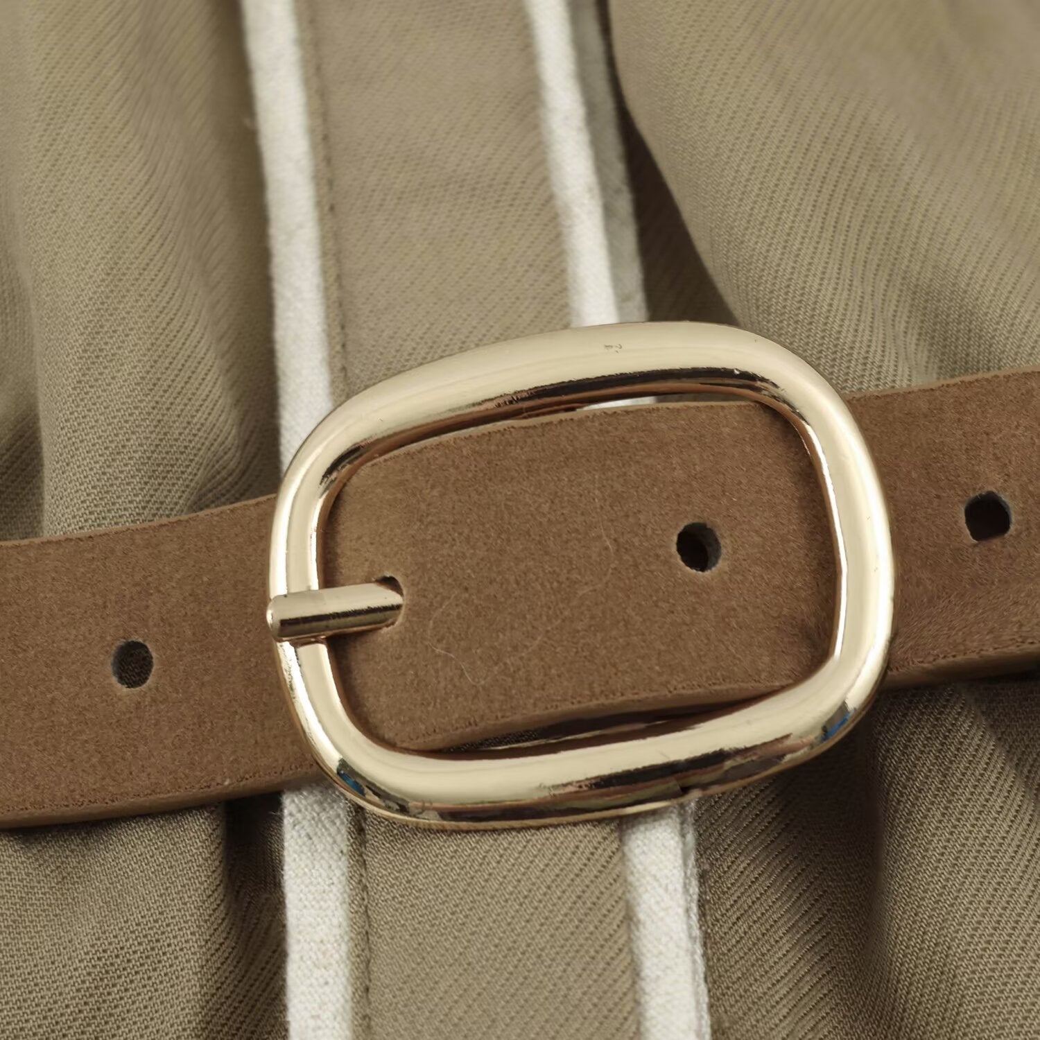 Women's shirt dress with contrast piping and waist belt Chichicherry