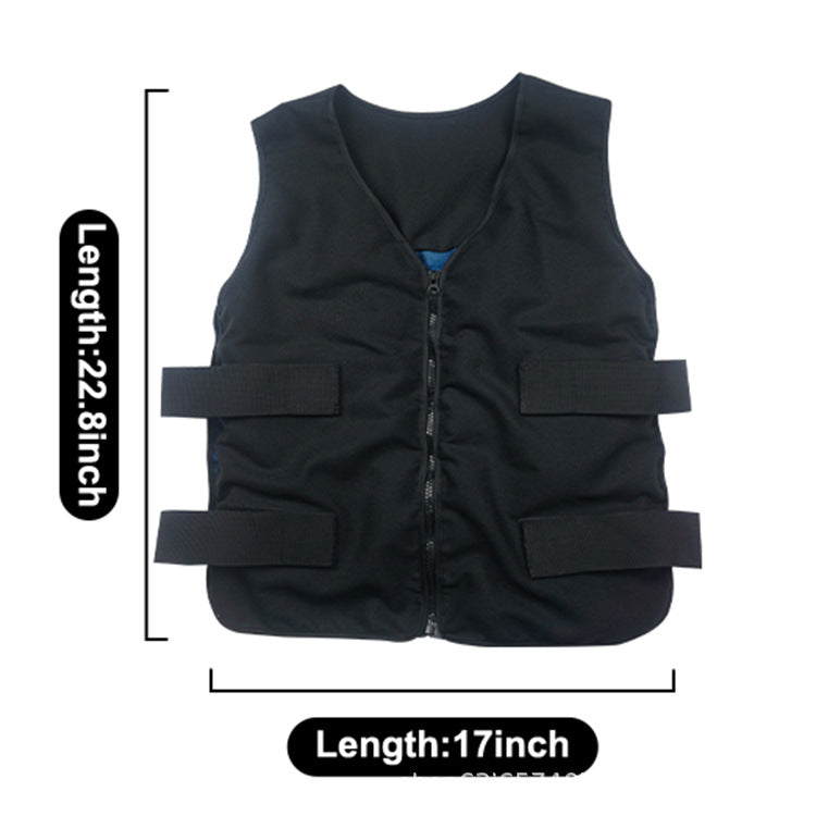 Unisex nan cooling work safety vest with gel cooling packs and adjustable Velcro fasteners Chichicherry