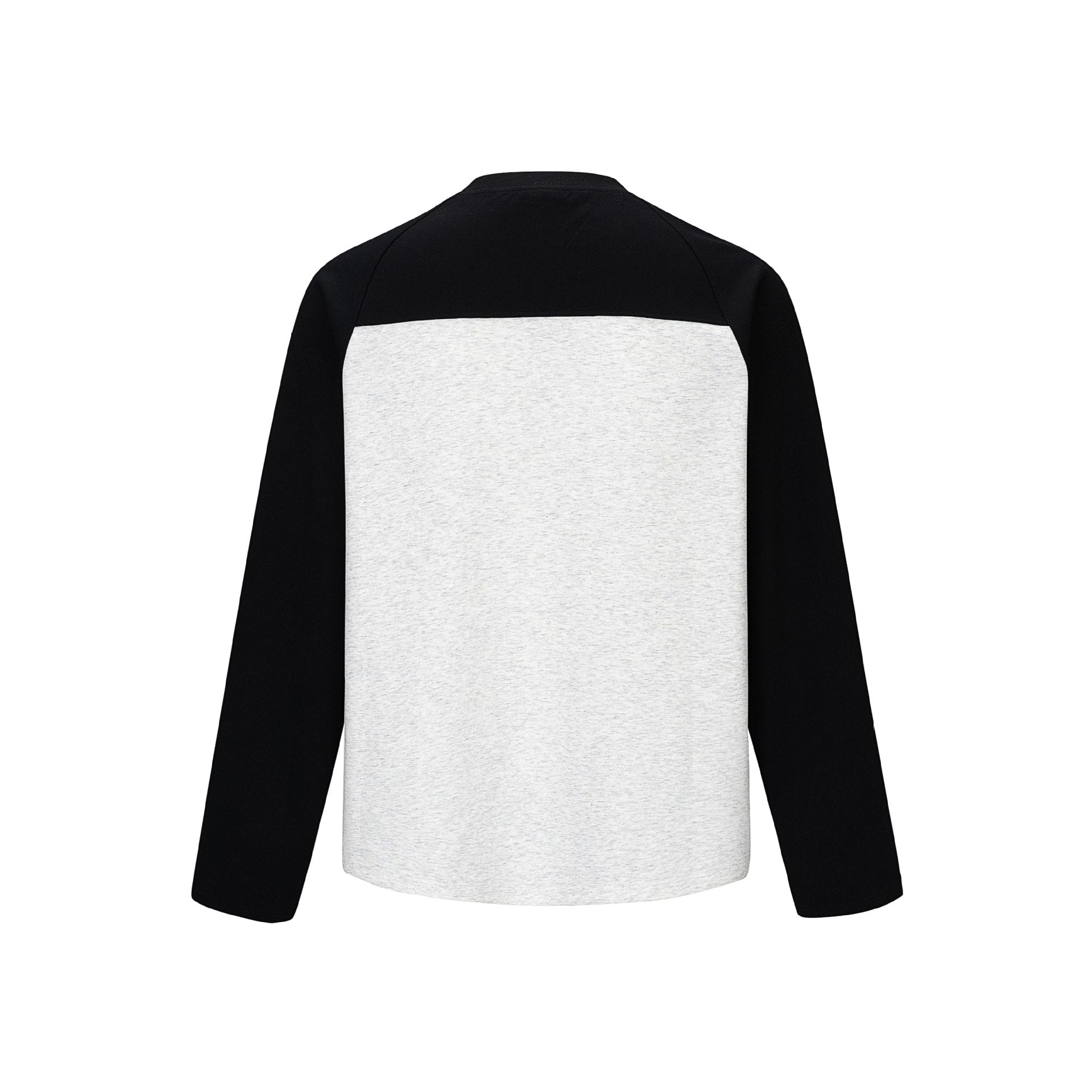 Unisex Raglan Long Sleeve Sweatshirt made of cotton blend with contrasting sleeves and ribbed round neck Chichicherry