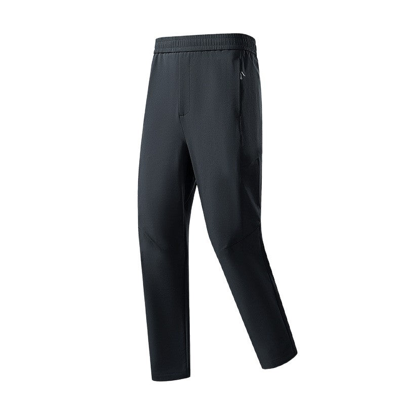 Men's technical tapered training pants with elastic waistband, 4-way stretch and zip pockets Chichicherry
