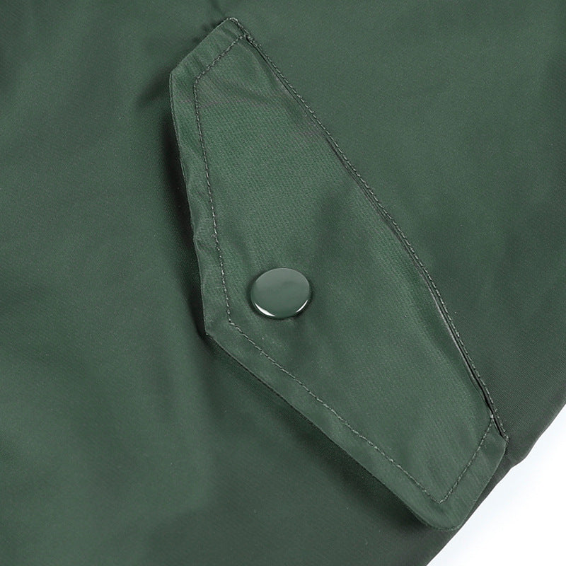 Men's Short Blouson Bomber Jacket with Quilted Thermal Lining, Nylon Shell and Arm Pocket Chichicherry