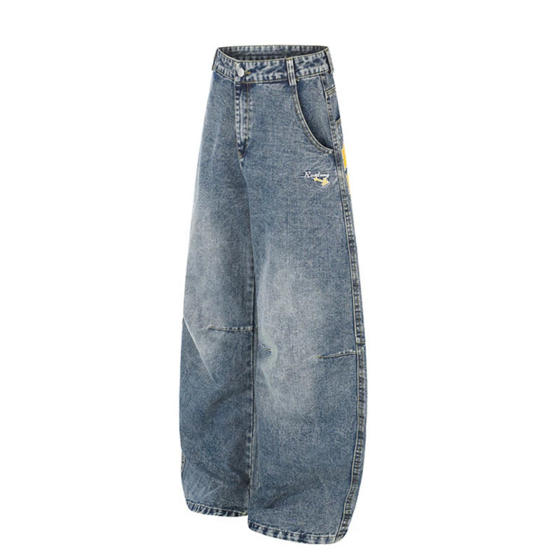Women's Extra Wide High-Waist Palazzo Jeans with Embellished Back Pockets Chichicherry