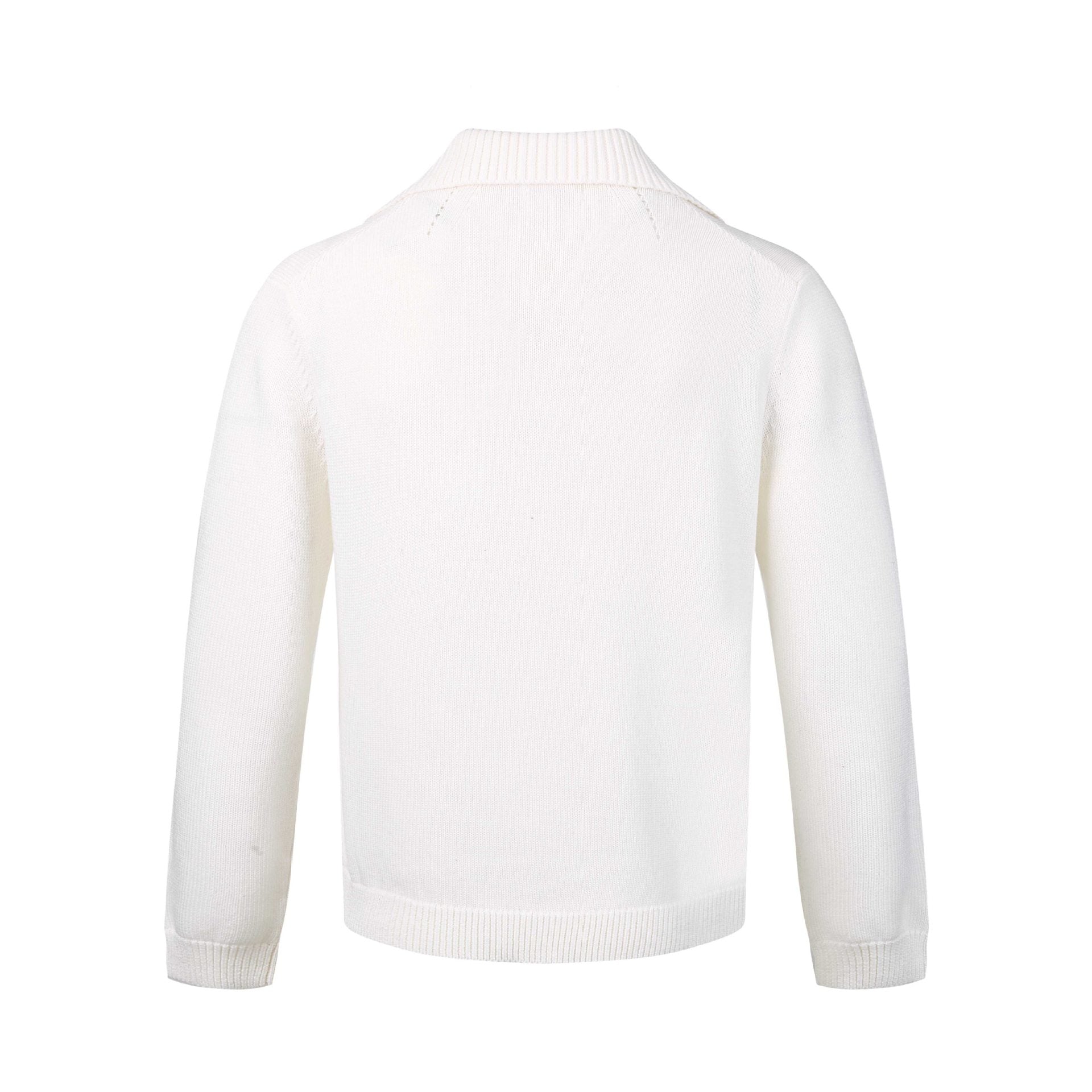 Women's fine knit sweater with V-slit collar and ribbed hem Chichicherry