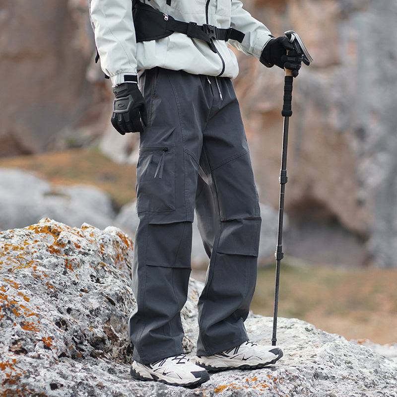 Men's Robust Water-Repellent Trekking Pants with Cargo Pockets Chichicherry