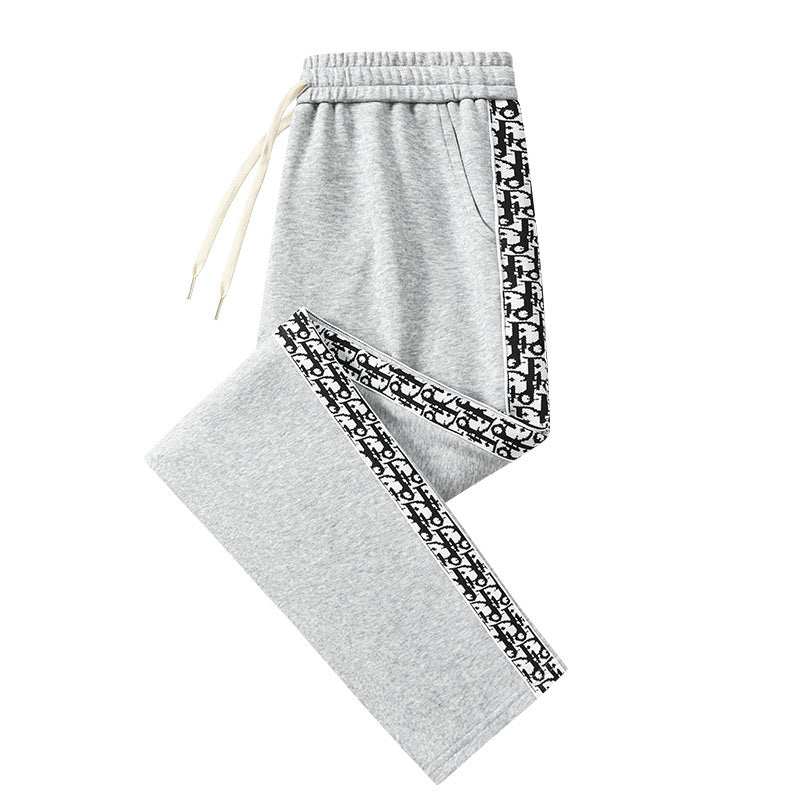 Women's Extra Wide Lounge Sweatpants with Side Logo Tape and Comfort Waistband Chichicherry