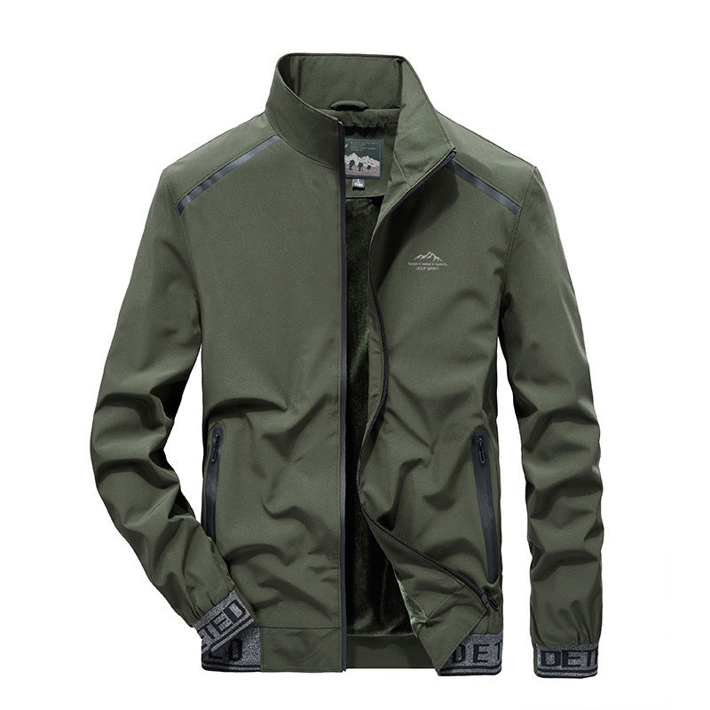 Men's softshell training jacket with fleece lining, reflective inserts and windproof membrane Chichicherry