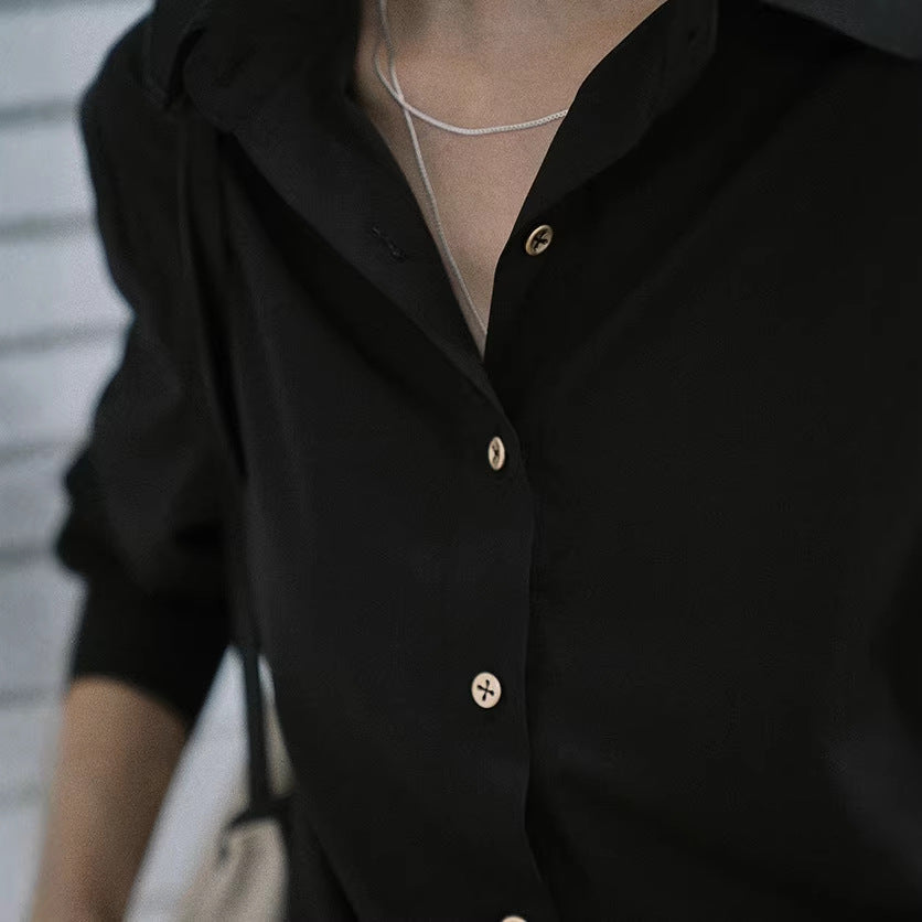 Women's Elegant, Loose Blouse and Stylish Suit Pants Drune